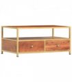 vidaXL Coffee Table 90x50x40 cm Solid Acacia Wood