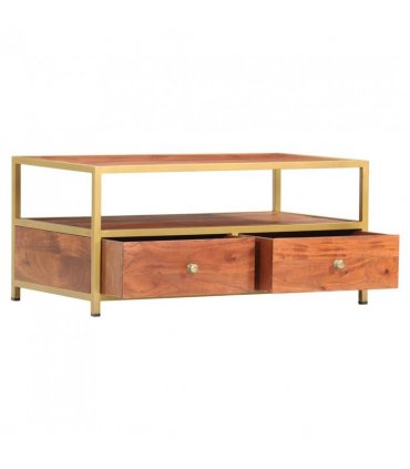vidaXL Coffee Table 90x50x40 cm Solid Acacia Wood