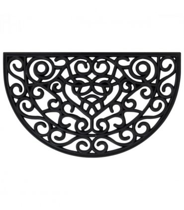 vidaXL Door Mat Half Round 45x75 cm Rubber
