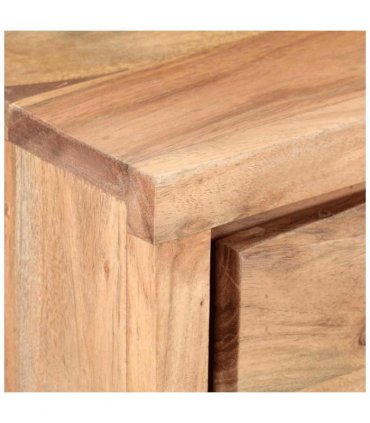 vidaXL Console Table 100x35x76 cm Solid Acacia Wood with Live Edges