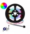 vidaXL LED Strip 2 pcs Black and Transparent 550 mm Copper and Plastic