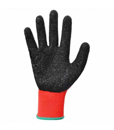 vidaXL Work Gloves 12 pcs Red and Black 11 / XXL Latex Coating