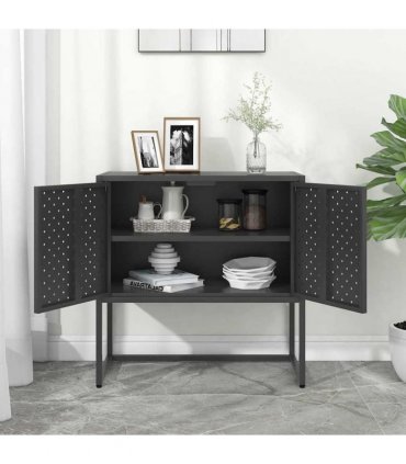 vidaXL Sideboard Anthracite 75x35x75 cm Steel
