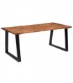 vidaXL Dining Table Solid Acacia Wood 180x90 cm