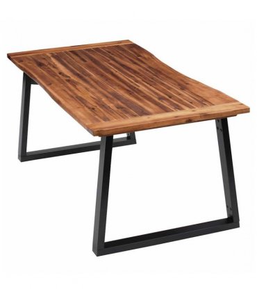 vidaXL Dining Table Solid Acacia Wood 180x90 cm