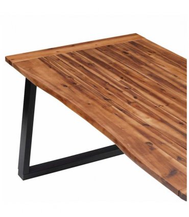 vidaXL Dining Table Solid Acacia Wood 180x90 cm