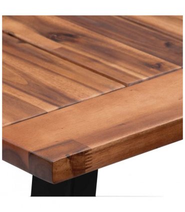 vidaXL Dining Table Solid Acacia Wood 180x90 cm