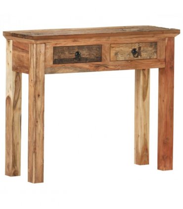 vidaXL Console Table 90.5x30x75cm Solid Acacia Wood and Reclaimed Wood