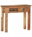 vidaXL Console Table 90.5x30x75cm Solid Acacia Wood and Reclaimed Wood