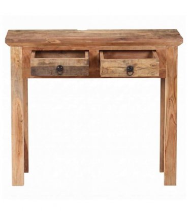 vidaXL Console Table 90.5x30x75cm Solid Acacia Wood and Reclaimed Wood