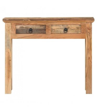 vidaXL Console Table 90.5x30x75cm Solid Acacia Wood and Reclaimed Wood
