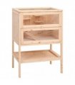 vidaXL Hamster Cage 55x40x80 cm Solid Wood Fir