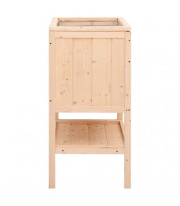 vidaXL Hamster Cage 55x40x80 cm Solid Wood Fir