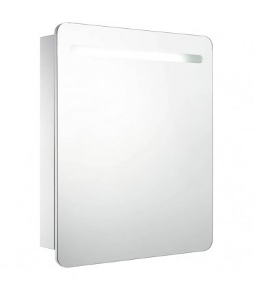 vidaXL LED Bathroom Mirror Cabinet 68x9x80 cm
