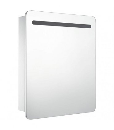 vidaXL LED Bathroom Mirror Cabinet 68x9x80 cm