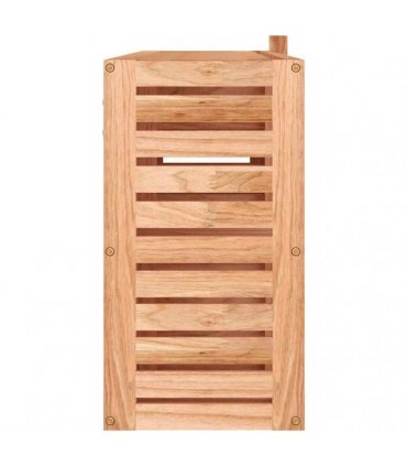 vidaXL Mirror Cabinet 80x17x34 cm Solid Wood Walnut