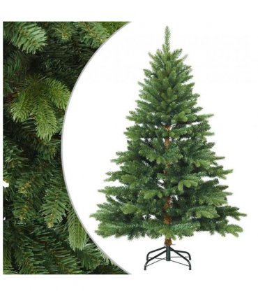 vidaXL Artificial Hinged Christmas Tree Green 150 cm PVC, PE and steel