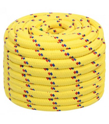 vidaXL Boat Rope Yellow 20 mm 100 m Polypropylene