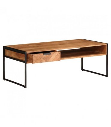 vidaXL Coffee Table 110x55x40 cm Solid Wood Acacia