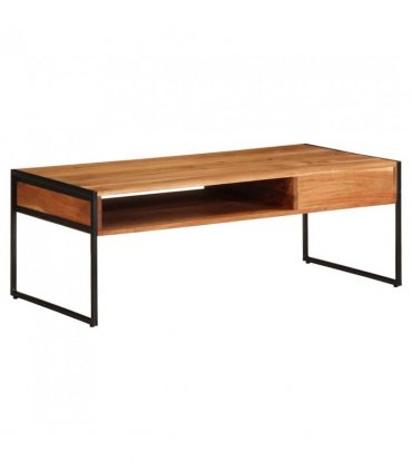 vidaXL Coffee Table 110x55x40 cm Solid Wood Acacia