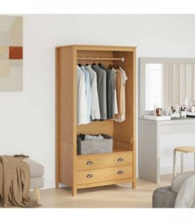 vidaXL Wardrobe HILL Honey Brown 84 x 50 x 170 cm Solid Pine Wood