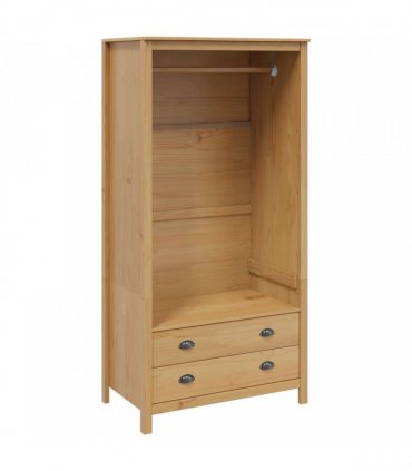 vidaXL Wardrobe HILL Honey Brown 84 x 50 x 170 cm Solid Pine Wood