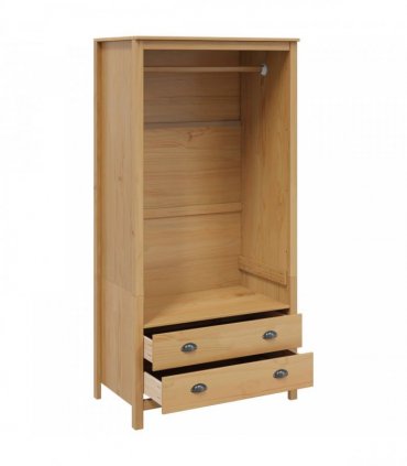 vidaXL Wardrobe HILL Honey Brown 84 x 50 x 170 cm Solid Pine Wood
