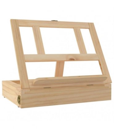 vidaXL Table Easel with Drawer 33.5x25.5x7 cm Solid Wood Pine