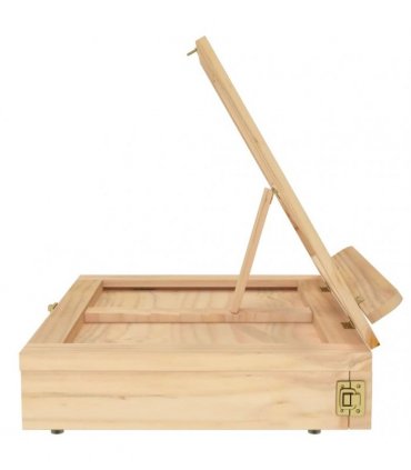 vidaXL Table Easel with Drawer 33.5x25.5x7 cm Solid Wood Pine