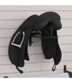 vidaXL Saddle Rack Wall Mounted Black Iron