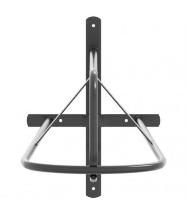 vidaXL Saddle Rack Wall Mounted Black Iron