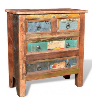 vidaXL Vintage Cabinet | Multicolour | Reclaimed solid wood | Medium | Storage