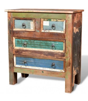vidaXL Vintage Cabinet | Multicolour | Reclaimed solid wood | Medium | Storage