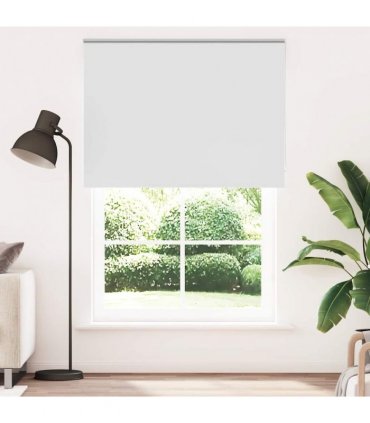 vidaXL Roller Blind Blackout White 165x210 cm Fabric Width 161.6 cm Polyester