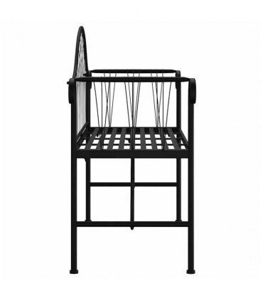 vidaXL Garden Bench | Black | Steel | Standard | Durable | Garden Bench