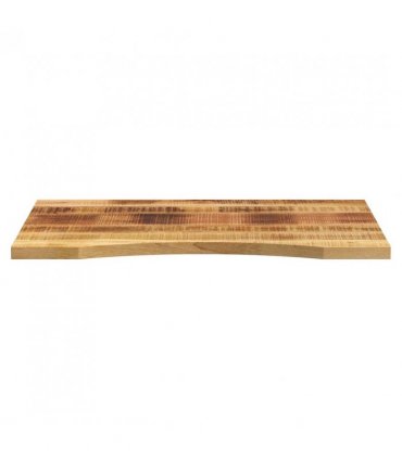 vidaXL Desk Top with Curve 80x50x2.5 cm Solid Wood Rough Mango