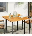 vidaXL Table Top 90x90x2.2 cm Square Solid Wood Acacia