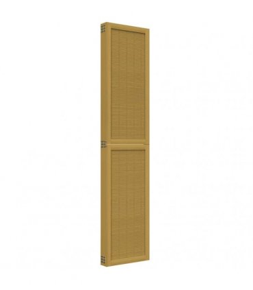 vidaXL Room Divider 5 Panels Brown Solid Wood Paulownia