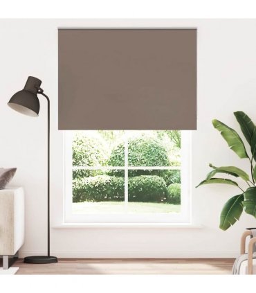 vidaXL Roller Blind Blackout Coffee 160x230 cm Fabric Width 156.6 cm Polyester