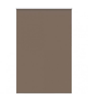 vidaXL Roller Blind Blackout Coffee 160x230 cm Fabric Width 156.6 cm Polyester