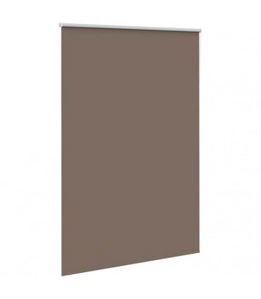 vidaXL Roller Blind Blackout Coffee 160x230 cm Fabric Width 156.6 cm Polyester