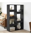 vidaXL Room Divider Black 100x33x155.5 cm Engineered Wood