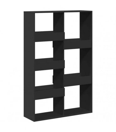 vidaXL Room Divider Black 100x33x155.5 cm Engineered Wood