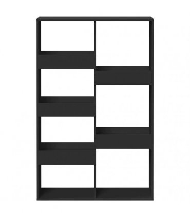 vidaXL Room Divider Black 100x33x155.5 cm Engineered Wood