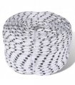 vidaXL Braided Boat Rope Polyester 10 mm 250 m White