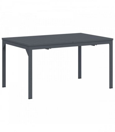 vidaXL Garden Dining Set Folding 9 pcs Anthracite Steel