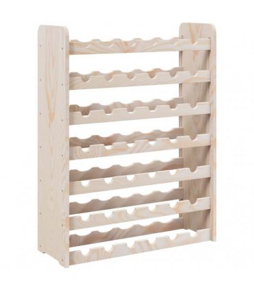 vidaXL Wine Rack 67.5x25x87 cm Solid Wood Pine