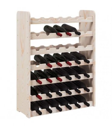 vidaXL Wine Rack 67.5x25x87 cm Solid Wood Pine
