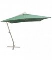 vidaXL Hanging Parasol | Green | Polyester Fabric | Large | Height-Adjustable