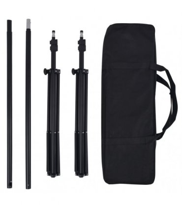 vidaXL Photo Studio Kit with 5 Coloured Backdrops and Adjustable Frame